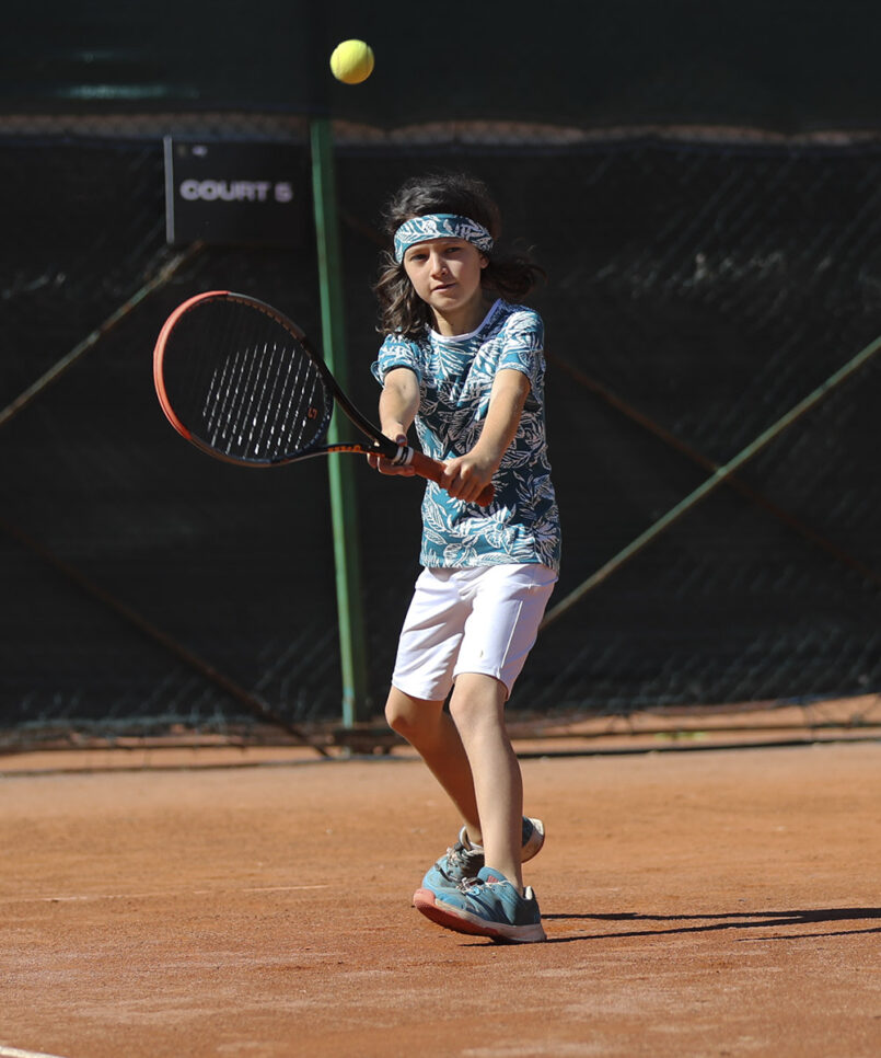 petrol leaf print boys tennis outfit by zoe alexander