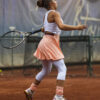 virginia girls tennis dress white peach burgundy by zoe alexander