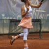 virginia girls tennis dress white peach burgundy by zoe alexander