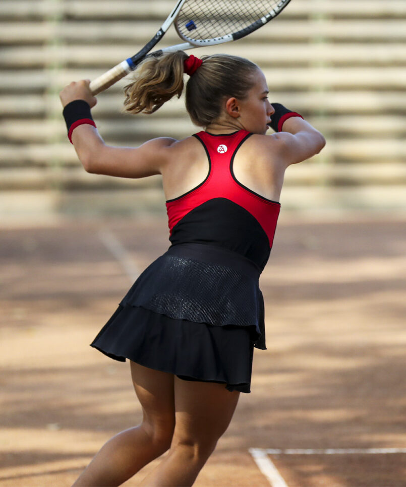 iga red girls tennis tank top vest by zoe alexander