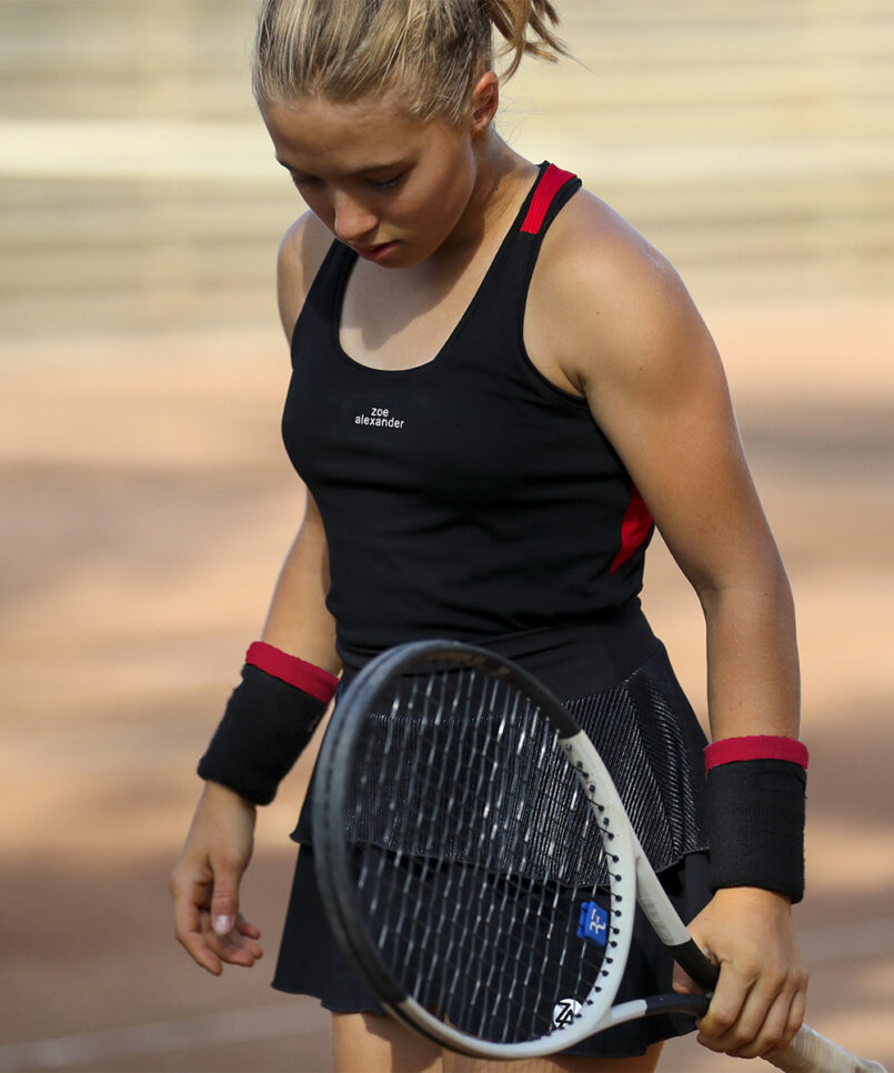 iga red girls tennis tank top vest by zoe alexander