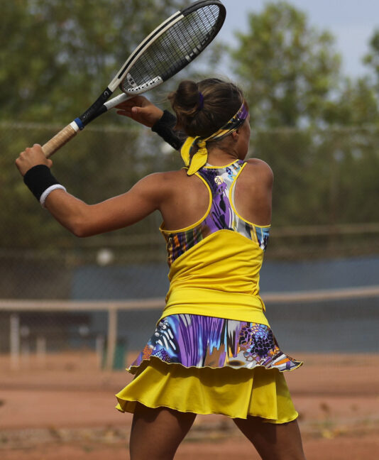 girls tennis vest viviana yellow by zoe alexander