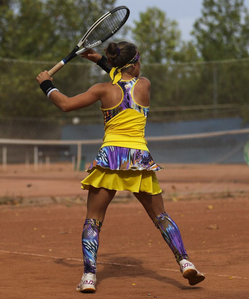 girls tennis vest viviana yellow by zoe alexander