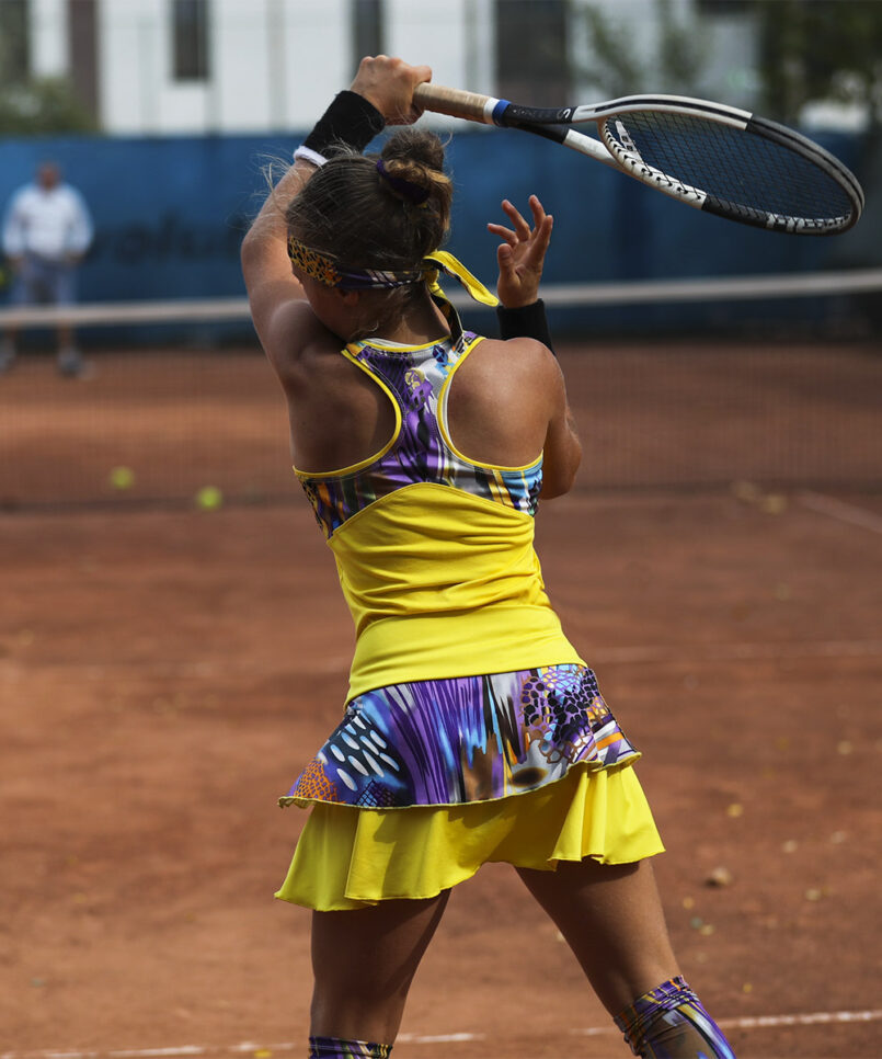 girls tennis vest viviana yellow by zoe alexander