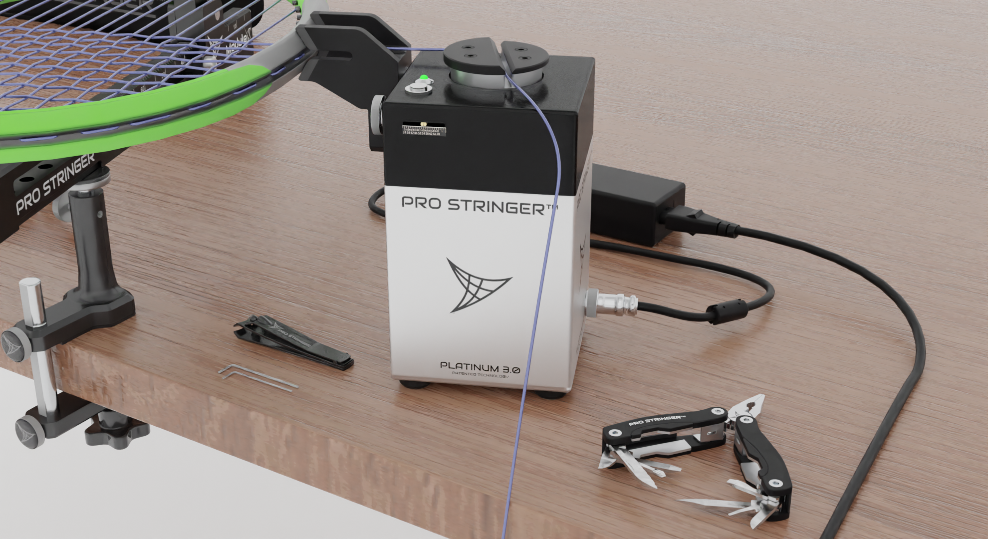 Pro-Stringer PS 3.0 tennis racket stringing machine from Zoe Alexander