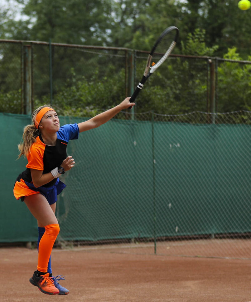 girls tennis raglan tee shirt top by zoe alexander