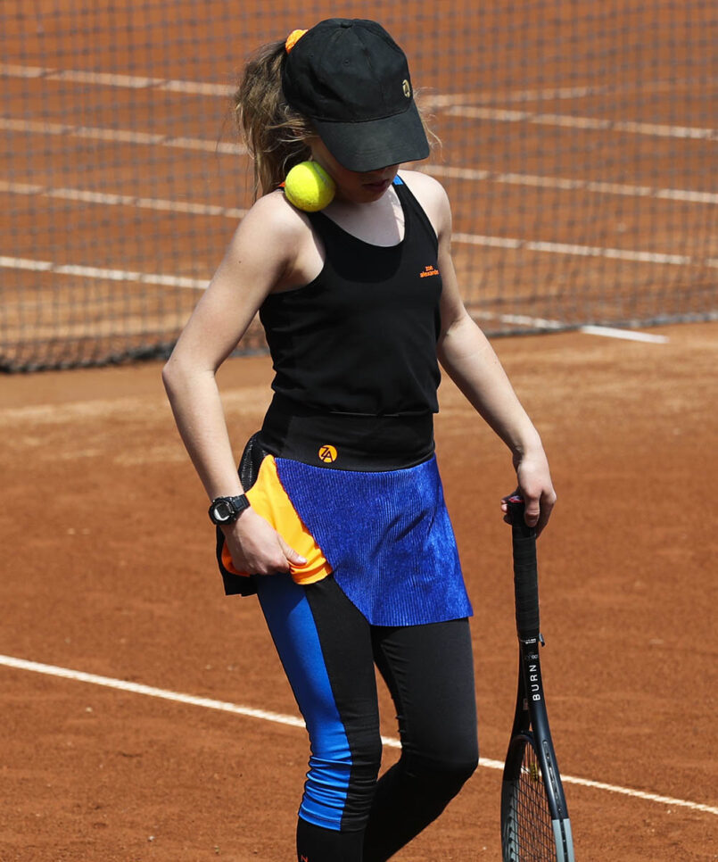 madrid black girls tennis tank top vest by zoe alexander