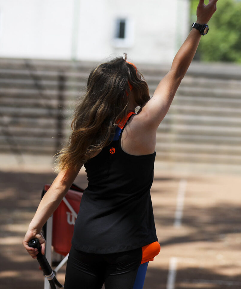 madrid black girls tennis tank top vest by zoe alexander